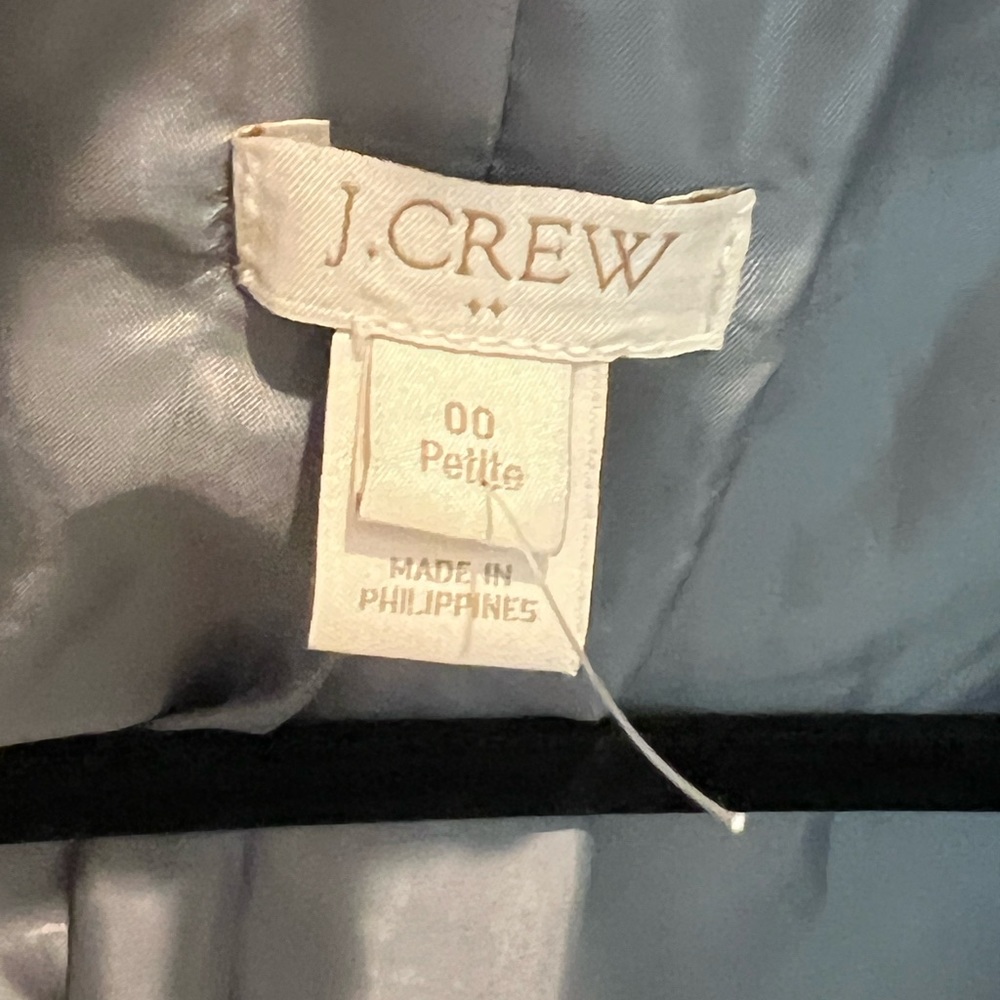 J.crew Wool Coat Gray YKK zipper Petite - Picture 10 of 11